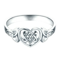 Prsten za žene kreativno nakit za srce Romantično vjenčanje B za Valentinovo Poklon ženski prsten