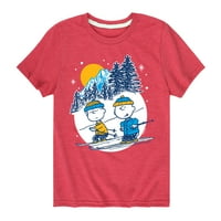 Kikiriki - Charlie Brown i Linus Skijanje - grafička majica kratkih rukava i mlade