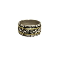 Obični sping, ring medinja, srebrni prsten, predenje čekić, prsten, fidget prsten, ručno rađeni nakit,