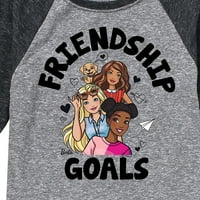 Barbie - Ciljevi prijateljstva - grafička majica mališana i omladine Raglan