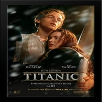 Titanic 3D Veliki crni drveni ugrađen filmski otisak