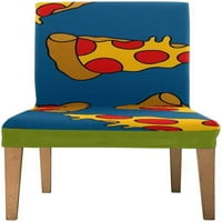 Pizza Doodle uzorak Stretch stolica za zaštitu sjedala klizač za blagovaonicu Hotel Wedding Party Set od 1