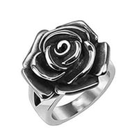 Huachen ruža od nehrđajućeg čelika koktel prsten poklon nakit poklon ljetni nakit