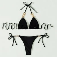 Živjeli američki ženski prsten Halter bikini kupaći kostimi za spavanje