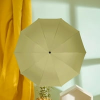Prijenosni vjetrootporni kompaktni putnički kišobran LED lampica Ručka automatsko kišobran sa reflektirajućom