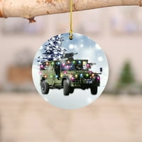 Ayyufe božićno drvce Privjesak uzorak automobila Eko-prijatelj bez buri božićnog drvca za viseći ukras