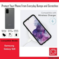 Capsule Case kompatibilan sa Galaxy S [alfa hibridni sloj Slick Skick Otporni na punom tjelesnu zaštitu od crna futrola za Samsung Galaxy S 5G Svi nosači telefona