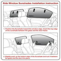 Prednji bočni prozori suncobrani za - Chevrolet Silverado CHASSIS CABS - 4500HD 5500HD HD - kabina posade