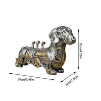 Steampunks Stil Skulptura za životinje Mehanički ukras za ukrašavanje životinja Teška industrija Dekoracija smola Mehanički ukras Privjesak