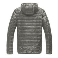 Sayhi Muška zimska solidna jakna Ležerne prilike Lagana topla odjeća patentni patentni patentni zatvarač