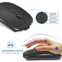 Bežični računalni miš dvostruki način punjivi 2,4 g Super Slim USB bežični miševi