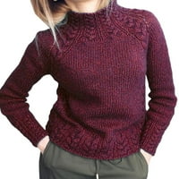LUMENTO DAME pulover dugih rukava, džemper s visokim vratom Žene Ležerne prilike Pleteni džemperi Loše
