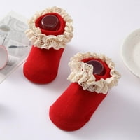 Catlerio Slatka djevojačke djevojke princeze ruffles čipke pamučne novorođenčad kratke čarape za gležnjeve