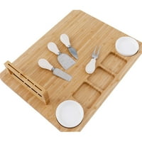 DENGMORE Game ploče i noževi od sir - set tablica tablice tablice sira tablica tablica tablica bambuo set pribora za jelo šareno