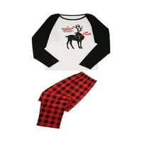 Seyurigaoka božićni jelena Raglan vrhovi i kaid pantalone roditelj-dijete pidžamas