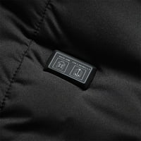 HAITE MENI Grijani kaput Električna grijalica za grijanje USB duksevi kaputi Žene odjeća unise dugih rukava crna m