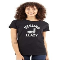 Osjećaj Llami Lazy Funny Animal Pull Ženska majica Dame Tee Brisco Marke 3x