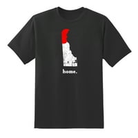 Mapa Delaware Home State Love Delaware Početna Dizajn majica Black, 3xl