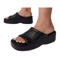 Daeful Dame Casual Cipes Ljeto slajdove Debela potplata sandale na otvorenom Solid Boja Udobnost Slip