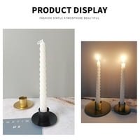 Estetski sveće otporni na toplotu otporan na toplotu euro stil crni zlatni držač svijeće domaćinstvo