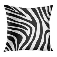 Sažetak Zebra uzorak crni detalj nacrtaju jastučni jastučni poklopac jastuka
