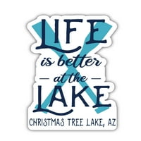 Božićno drvsko jezero Arizona Suvenir Frižider Magnet dizajn veslo 4-pakovanje