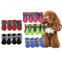 Udobne i prozračne cipele za pse protiv klizanja čizme za kućne ljubimce Šap štitnici Reflective refleksni trake za pse teddy slatke neto cipele