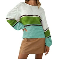 Ženski džemperi Klasični vafli pletene turtleneck crewneck dugi rukav pletiva dugi rukav duks bluza vrhova