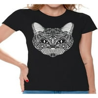 Awkward Styles Cat majica uzorka T majica za žene