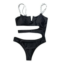 Bikinis kupaći kostim sportskih stila čipke crne s crne s