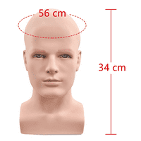 Muška manequin Head Professional Manikin Head za prikaz perike kape za glavu za slušalice