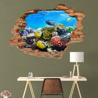 Zidne naljepnice Odvojivi greben dekor Art 3D pod zida Životni naljepnici Soba naljepnica B Zidna naljepnica