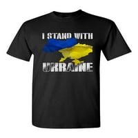 Stalak sa Ukrajinom Ukrajinska država Map Logo Pride DT odrasli majica Tee