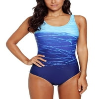Plus veličine Žene Monokinis kupaći kostim Oko Kupuje od kupaćih odjeća Kupanje Kupanje Odijelo Podignite podstavljeni grudnjak Kontrola bagere