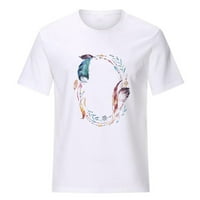 ROVGA Women T-majice Cvjetni sanji sa Dreamcather O-izrez Majica Harajuku Thirt Ljetni vrhovi ljetne