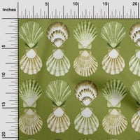 Onuone svilene tabby zelene tkanine morske školjke Ocean šivaći materijal za ispis tkanine sa dvorištem