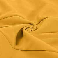 Ženske vrhove Blazers za žene Žene Čvrsti otvoreni prednji džepovi Cardigan Formalno odijelo dugih rukava za bluze s rukavima Žuta l
