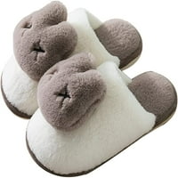Slatki zečji papuče za žene plišane krznene zimske spavaće sobe klizne cipele protiv klizanja