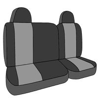 Caltrend Stražnji podijeljeni stražnji dio i čvrsti jastuk Neosupreme Seat Seat za 2012-Jeep Patriot - JP195-03NN Umetci na ugalj sa crnom oblogom