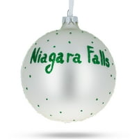 Niagara Falls, Canada USA Glass Ball Chinjond Ornament