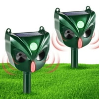 · Peh ultrazvučni hrvatski repeler vanjske vodootporne solarne životinje sa senzorom pokreta i bljeskajućim svjetlima, farmi vrtni dvorište za šljokice za vjeverice