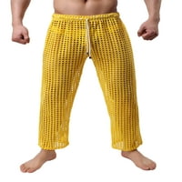Muški seksi mrežasti šuplji otvor sa dnevnim boravkom dugačke hlače pidžama dno