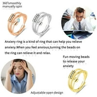 Prsten protiv anksioznosti za žene za muškarce Fidget prstenovi za anksioznost sa poklopcima zvona