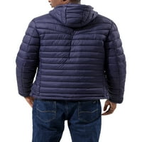 Cindysus muški lagani vodootporni kaputi nadupčev jakna s prednjim zatvaračem zipske čvrste boje tople
