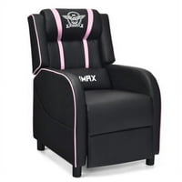Masaža Racing Gaming Jednokrevetna stolica-ružičasta