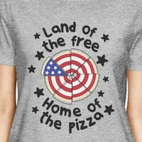 Zemljište slobodne pizze u obliku američke zastava Grafička majica