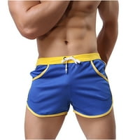 OKBOP Atletski kratke hlače za žene Ljetni elastični pojas Beam Beach line remen Sportske kratke hlače Dressy Shorts Blue XL