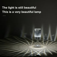 Moobody Moderna kristalna stolna lampica romantična noćna svjetlost dodirivanje akrilne prijenosne ukrasne