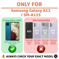 Talksel Ta Slim Telefonska kutija Kompatibilan je za Samsung Galaxy A12, NASA svemirska agencija Print, lagana, fleksibilna, štampana u SAD-u