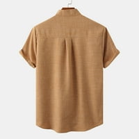 Muški pamučni gumb dolje košulje COCKFY COMFY majice kratkih rukava Slijede prozračne košulje ljetne